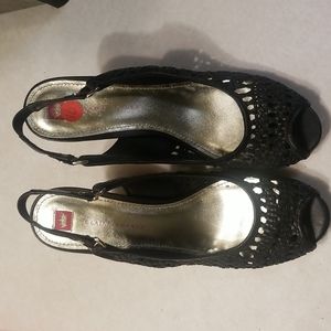 Elaine Turner Wedge Sandal black